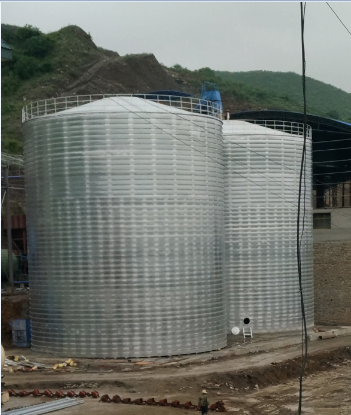 银州粮食钢板仓的安装全过程不用热焊接